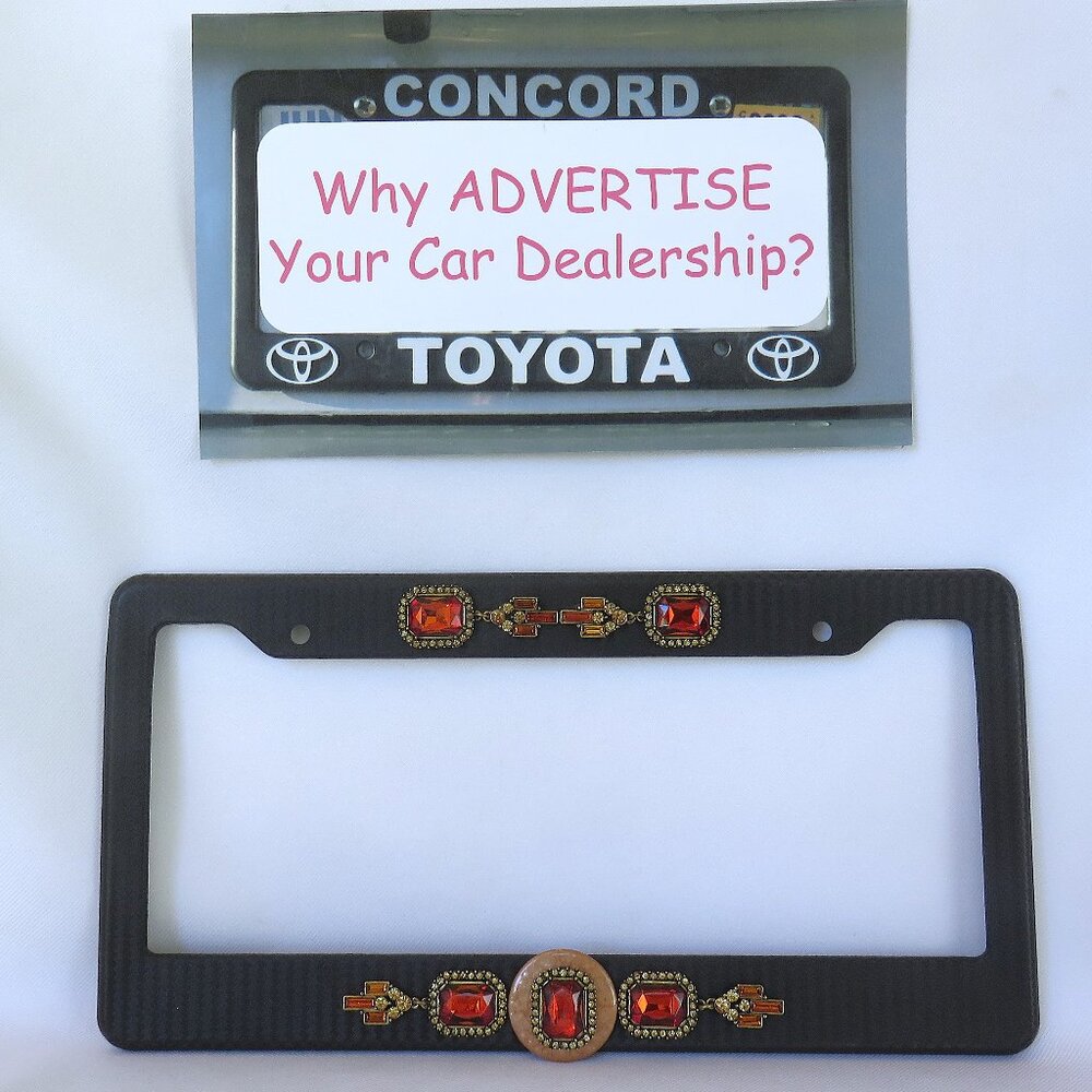 Black and Amber Color License Plate Frame Car Accessory.....726